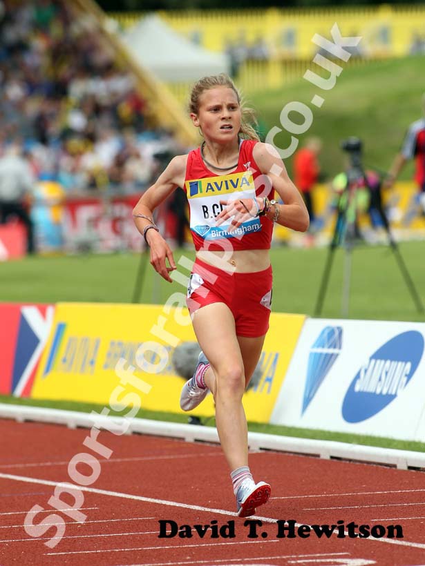 Bobby Clay in the under-20s 3000 metres, 2012 Samsung Diamond League, Birmingham.